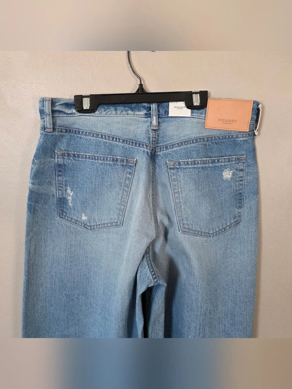 NWT Moussy Vintage MV Lowell Super Wide Pants Light Blue Women's Size 26